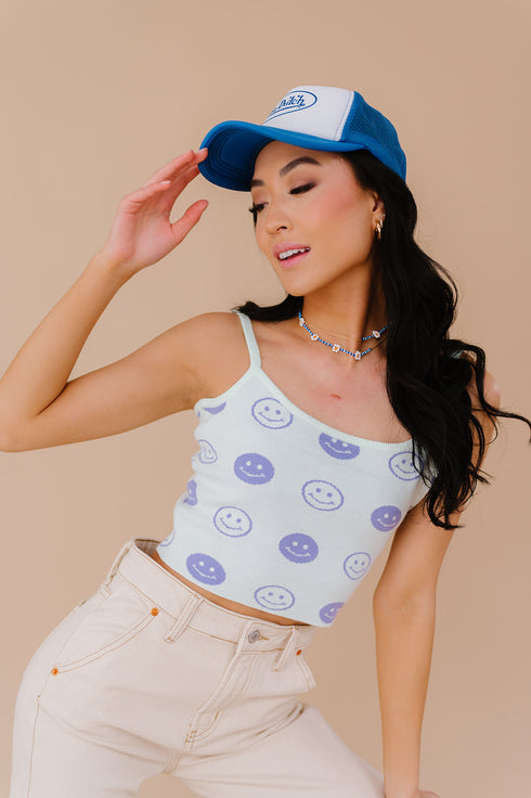 Good Days Smiley Tank // Mint